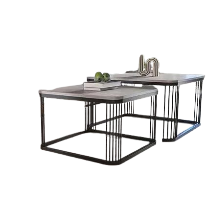 2pcs marble coffee table