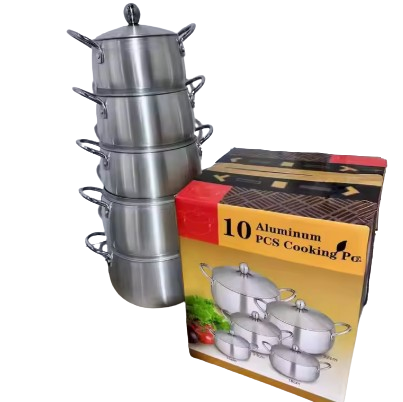 10 psc Alumium Pot