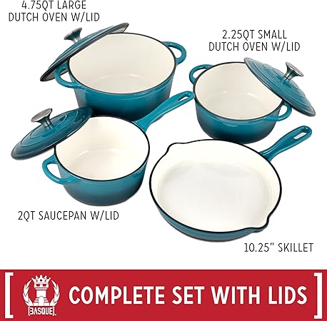 7pcs Cast Iron Pot