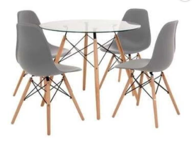 4 chairs and table set