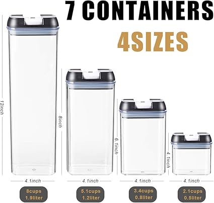 7pcs Food Containers