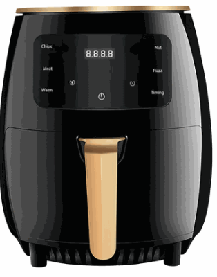 Black 19 silicone Spoon & 3.5L whistle Kettle & 6L Airfryer