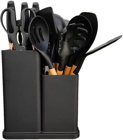 Black 19 silicone Spoon & 3.5L whistle Kettle & 6L Airfryer